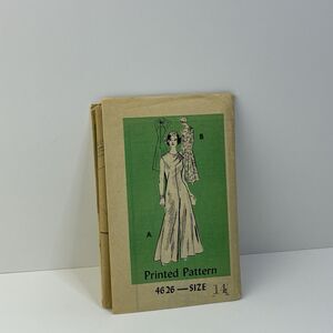 Dress Pant-Dress Evening Wear Size 14 UNCUT Pattern 4626 Vintage 70s